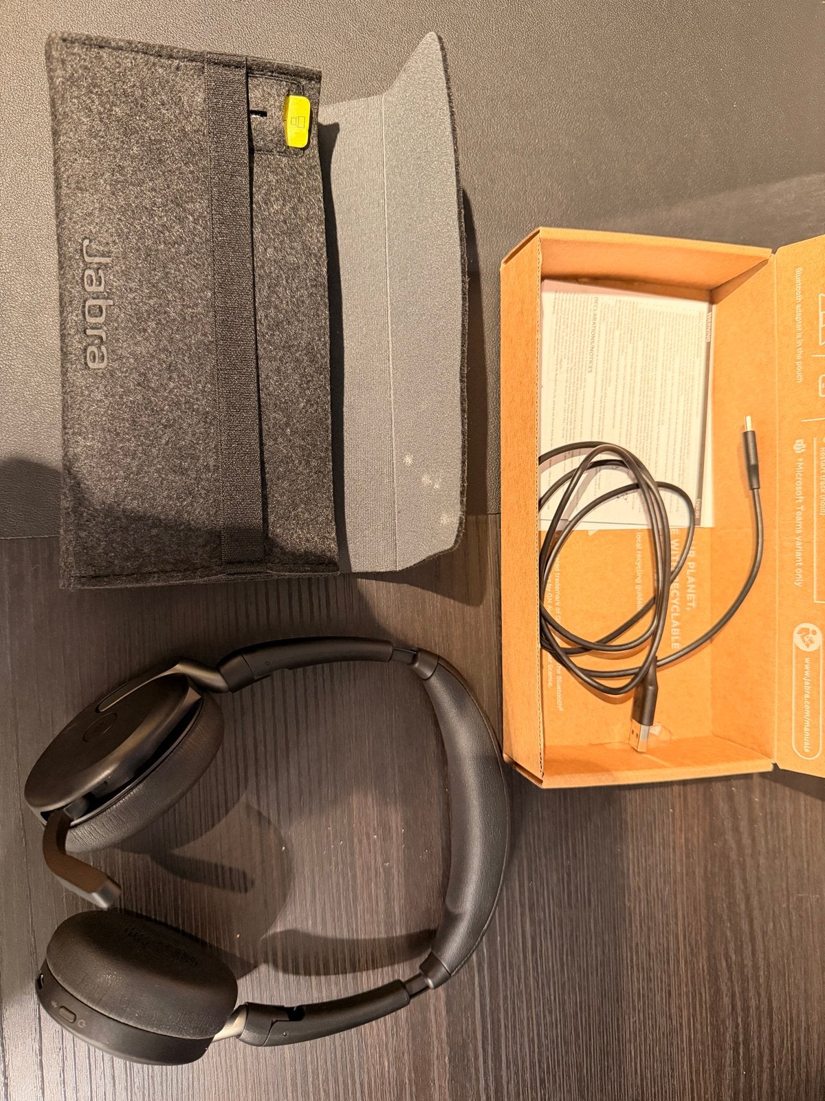Jabra Evolve2 65 Flex Headset - Premium Geluid & ANC, Bluetooth, Ophalen of Verzenden, Zo goed als nieuw, Over-ear