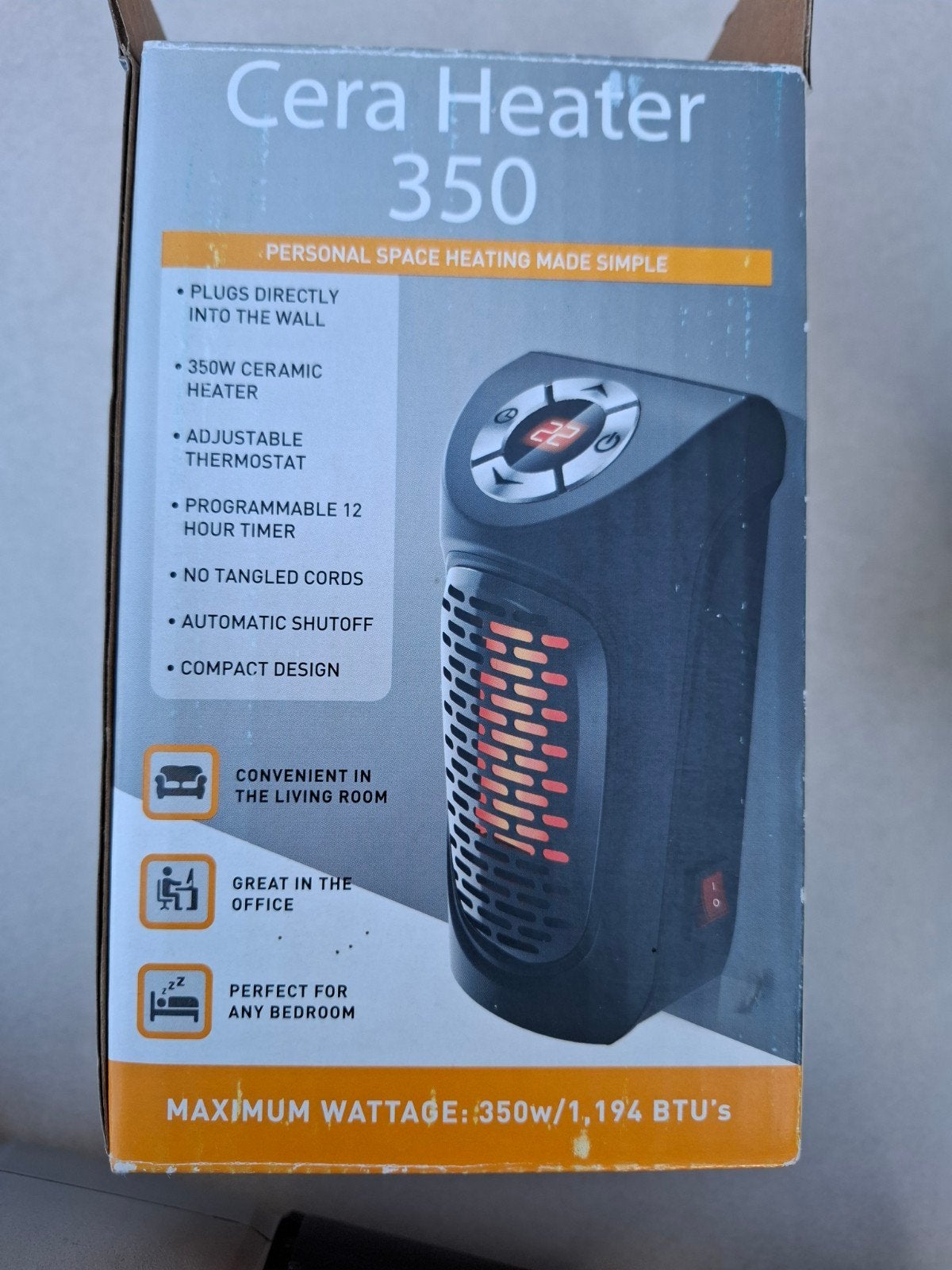 2x Cera Heater 350W Mini Kachel - Compacte Keramische Kachel, Ophalen of Verzenden