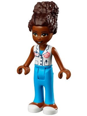 LEGO Friends frnd0508 Friends Nandi - White Vest with Paw, Lego, Nieuw, Friends, Ophalen of Verzenden