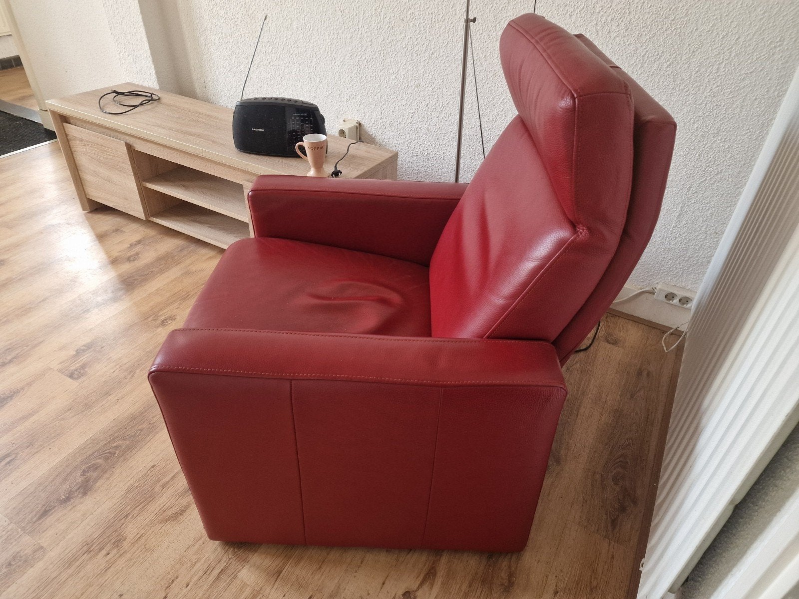 Relax Fauteuil: Verstelbare rug en hoofdsteun, Eenpersoons, Ophalen of Verzenden, Zo goed als nieuw, Minder dan 150 cm