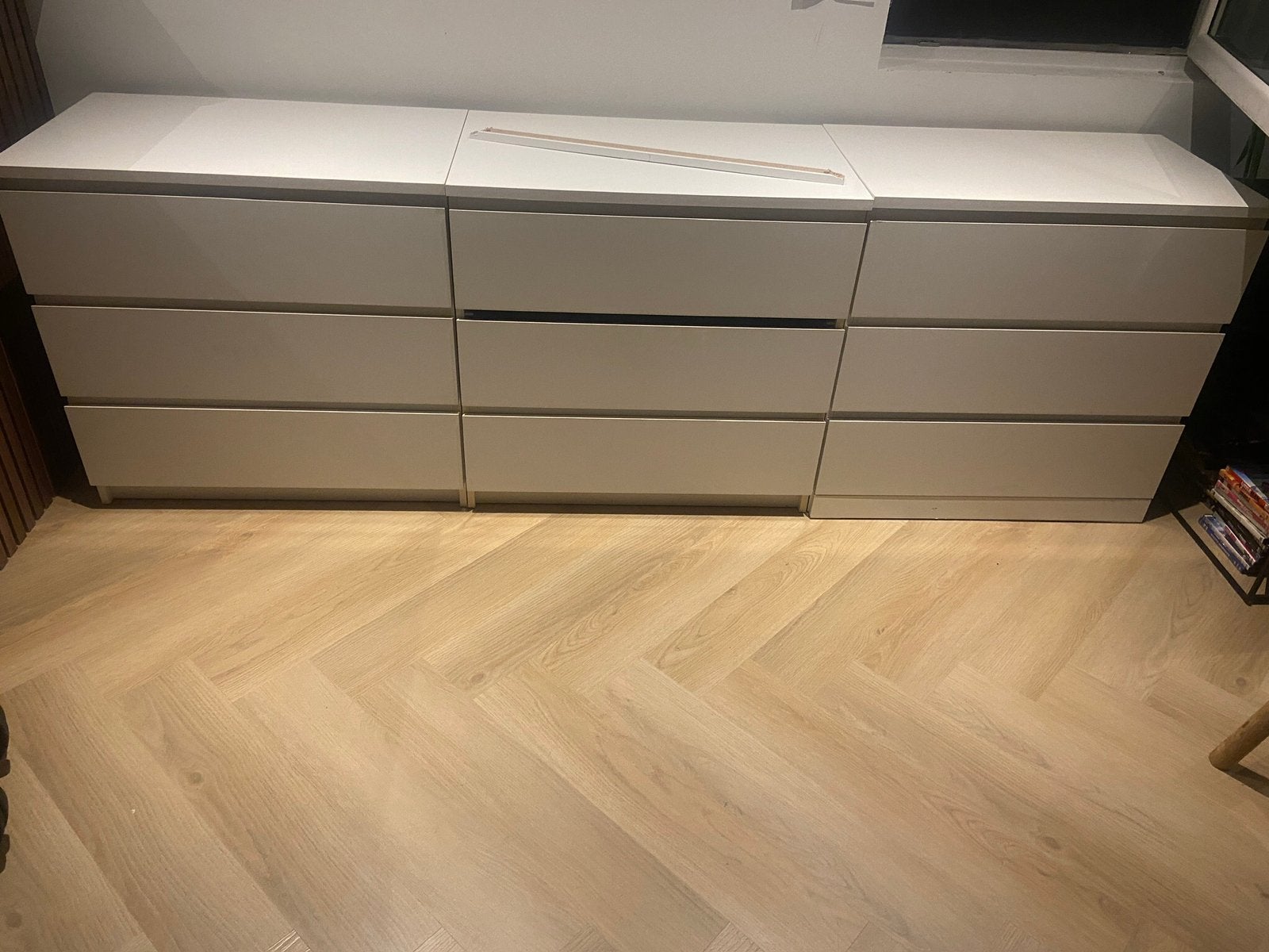 3x Malm witte ladekasten kledingkast, Huis en Inrichting, Ophalen of Verzenden, Zo goed als nieuw, 25 tot 50 cm, Minder dan 100 cm
