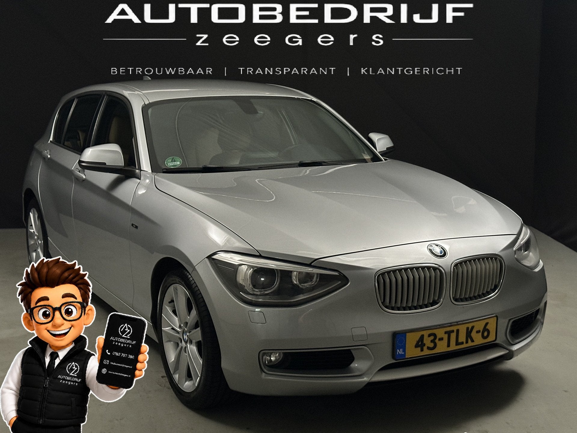 BMW 1-serie 116i Business+ Urban Navi*AC*Full Leather*, Auto's, 1-Serie, Euro 5, Gebruikt, 4 cilinders