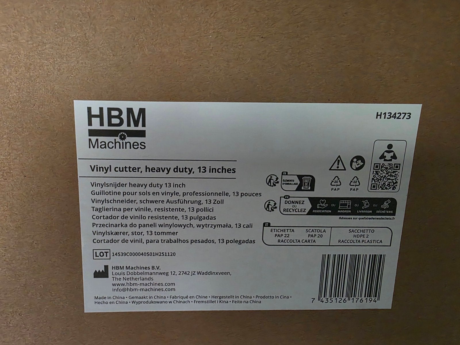 HBM vinylsnijder 13" nieuw in doos., Ophalen, Nieuw