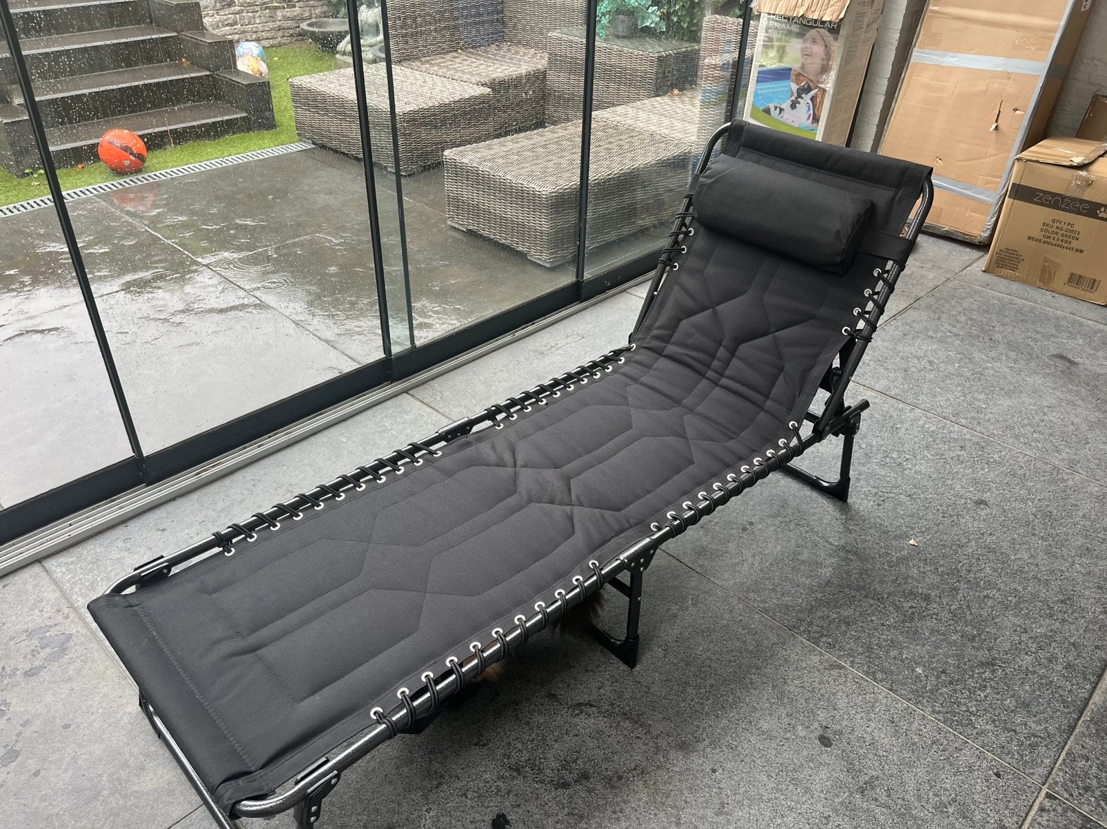 Ligbed, Ophalen, Zo goed als nieuw, Aluminium