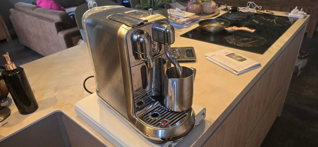Nespresso Sage (lekt water bij cups), Witgoed en Apparatuur, Koffiezetapparaten, Ophalen, Espresso apparaat