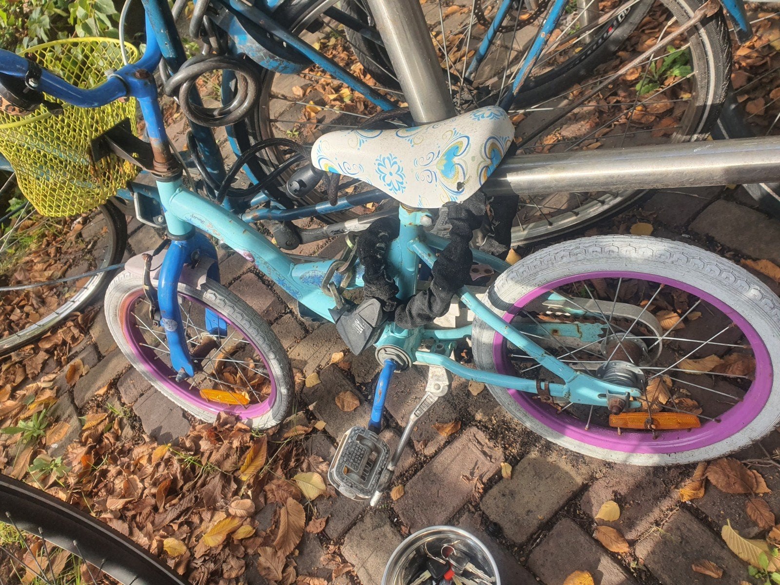 meisjesfiets, Ophalen, Gebruikt