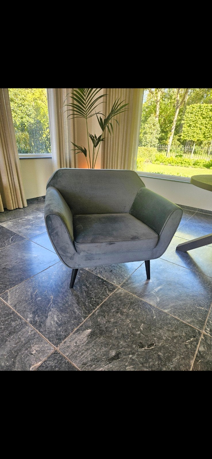 Woood fauteuil Rocco, Ophalen, Zo goed als nieuw, Stof, Modern