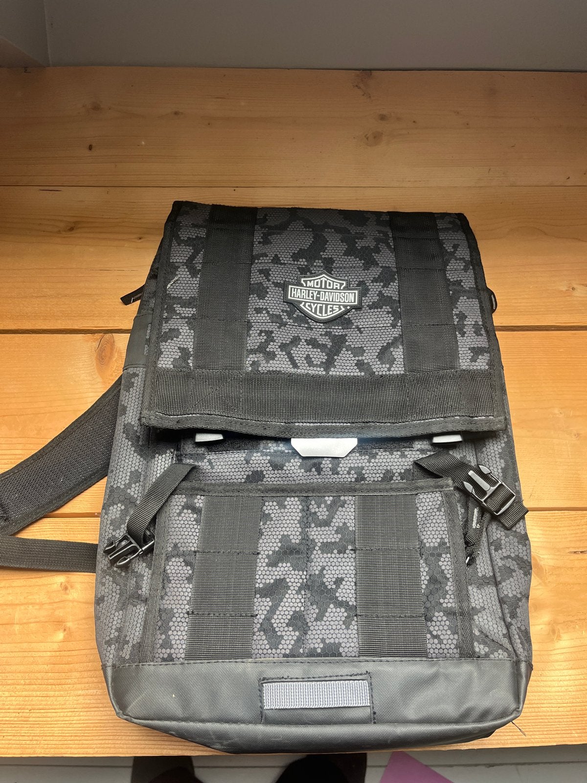 Harley-Davidson Rugzak - Camouflage Zwart, 25 tot 40 cm, Ophalen of Verzenden, Zo goed als nieuw, Overige merken