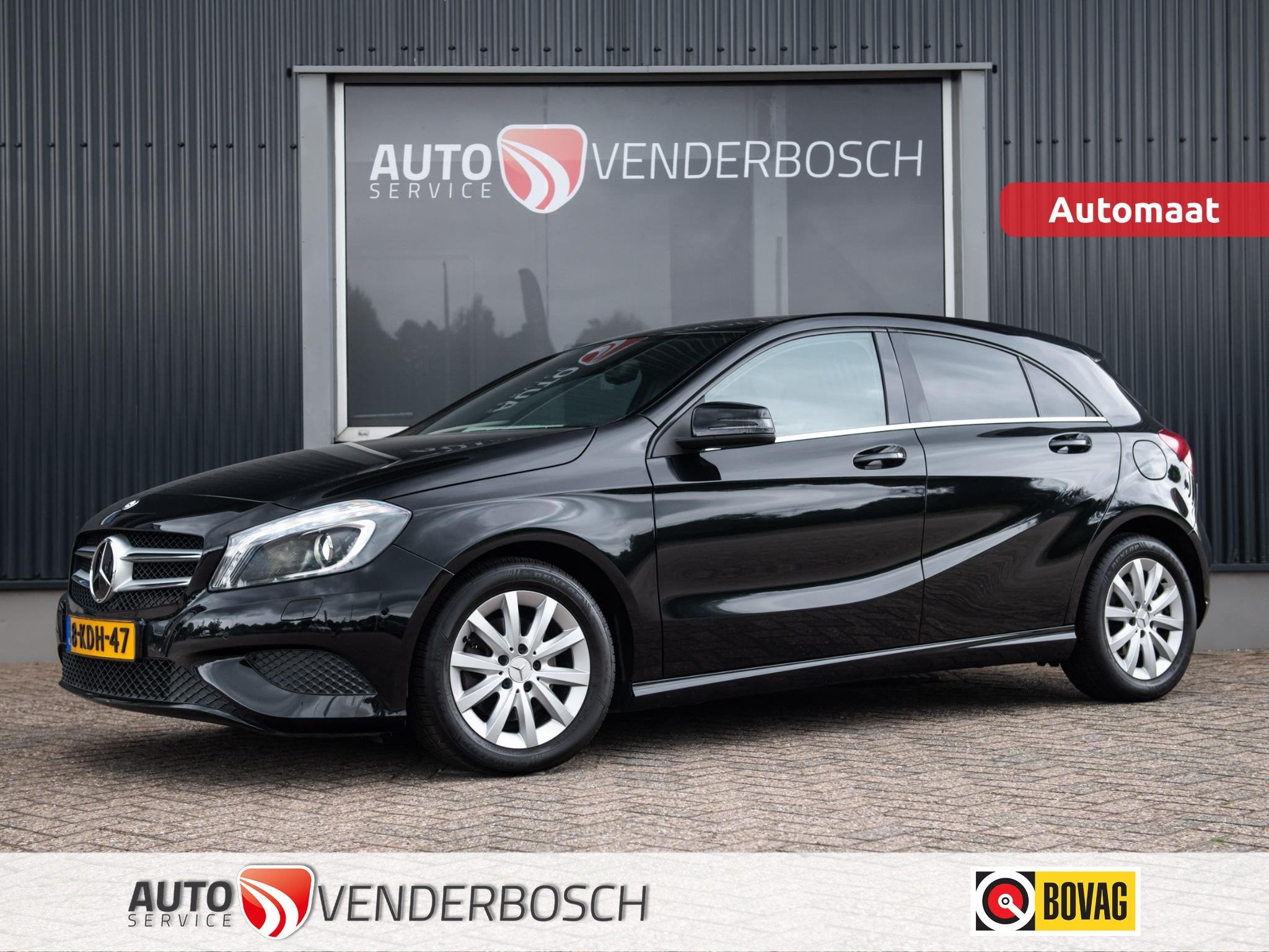 Mercedes-Benz A-klasse 180 Ambition 123pk | Camera | Navi |, Gebruikt, 4 cilinders, Zwart, Onderhoudsboekje