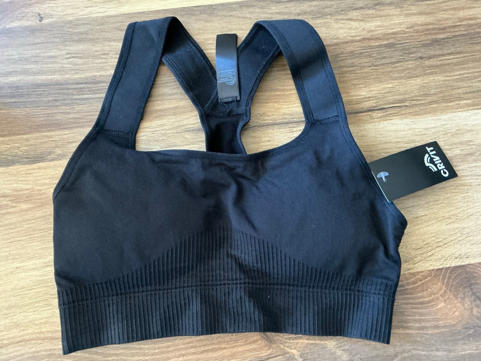 Crivit Seamless Sport-BH - Nieuw met kaartjes, Zwart, Maat 42/44 (L), Nieuw, Ophalen of Verzenden