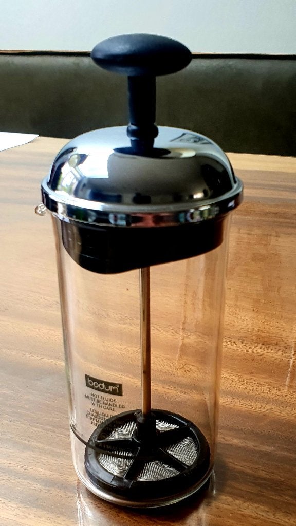 Bodum Chambord melkopschuimer 0,08 liter, Ophalen, Zo goed als nieuw, Handmatige melkopschuimer