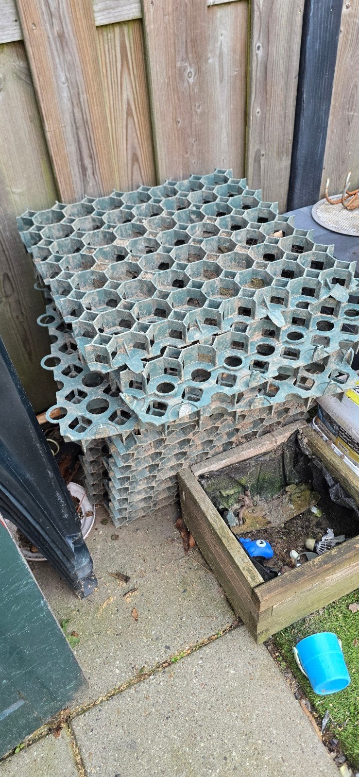 grindmatten zo'n 12 stuks, Ophalen, Kunststof