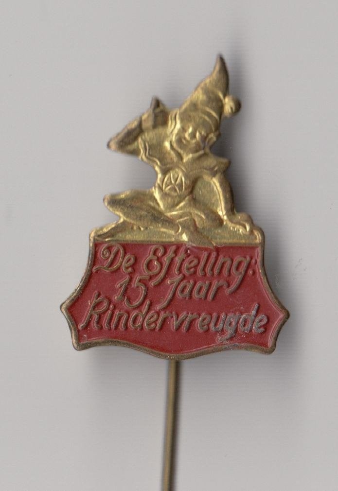De Efteling 15 jaar Kindervreugde speldje, Verzamelen, Gebruikt, Niet vindbaar, Niet vindbaar, Speldje of Pin