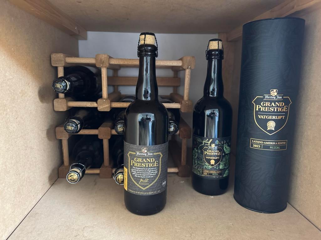 Grand Prestige (Hertog Jan) 2020/2021 + 1 vatgerijpt Mezcal, Verzamelen, Biermerken, Ophalen, Zo goed als nieuw, Flesje(s), Hertog Jan