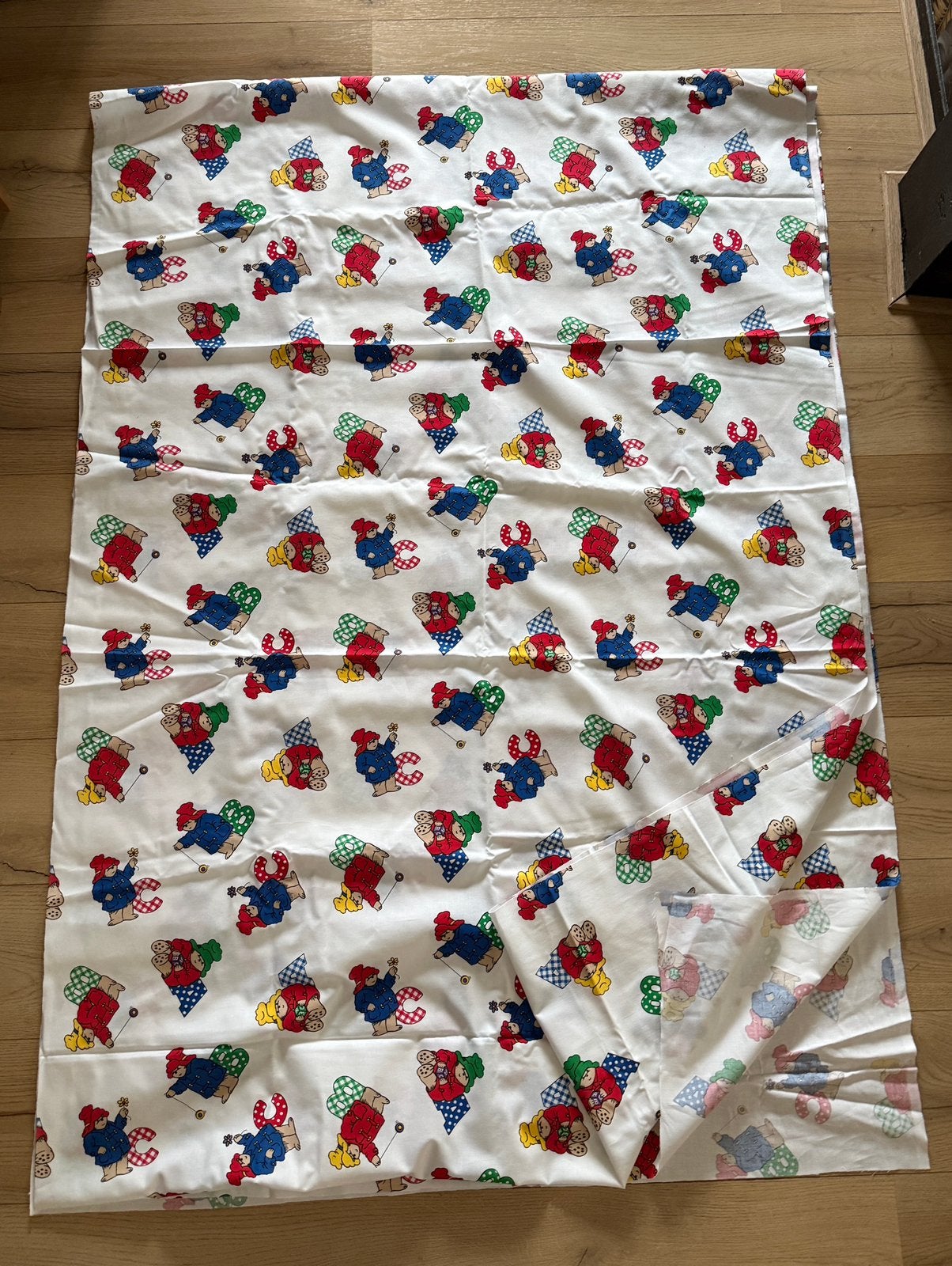 Grote Beertje Paddington stof ABC jaren 80, Meerkleurig, 200 cm of meer, Ophalen of Verzenden, Zo goed als nieuw