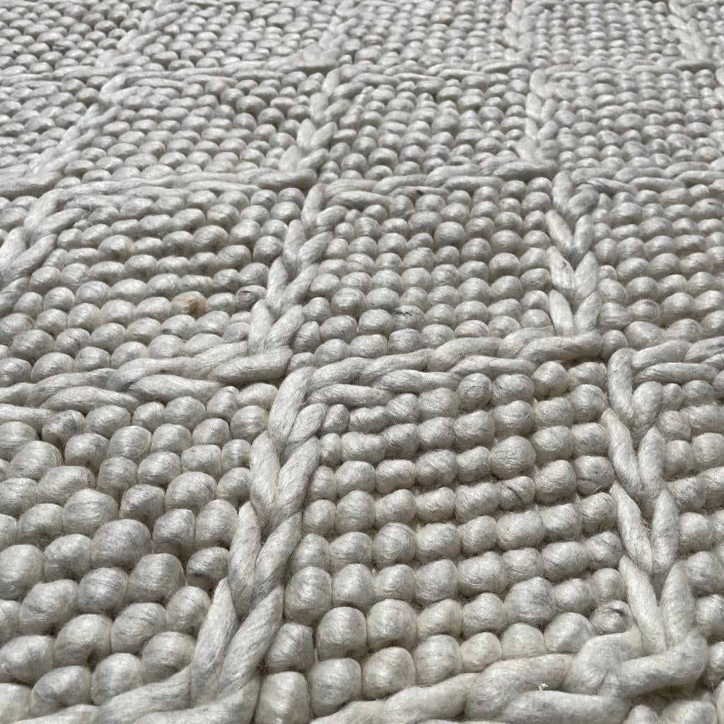 Vloerkleed Brinker Carpets Kross 110 Wit - 160x230cm, 150 tot 200 cm, 200 cm of meer, Ophalen of Verzenden, Zo goed als nieuw