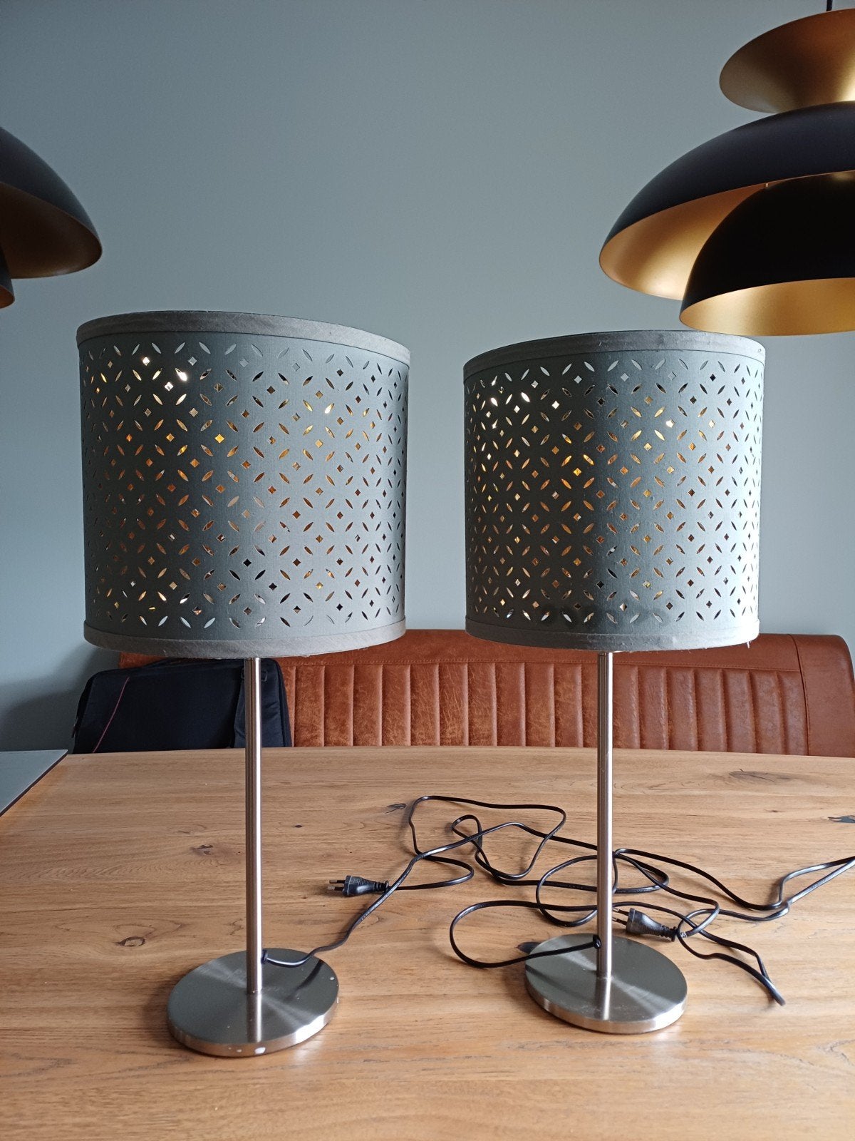 Set van 2 IKEA Rodd tafellampen, type B0910, Gebruikt, Ophalen of Verzenden, Textiel, IKEA