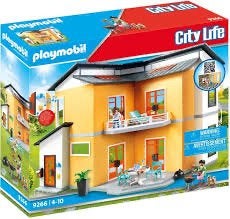 Playmobil modern woonhuis, met extra verdieping  ZGAN!, Ophalen, Zo goed als nieuw