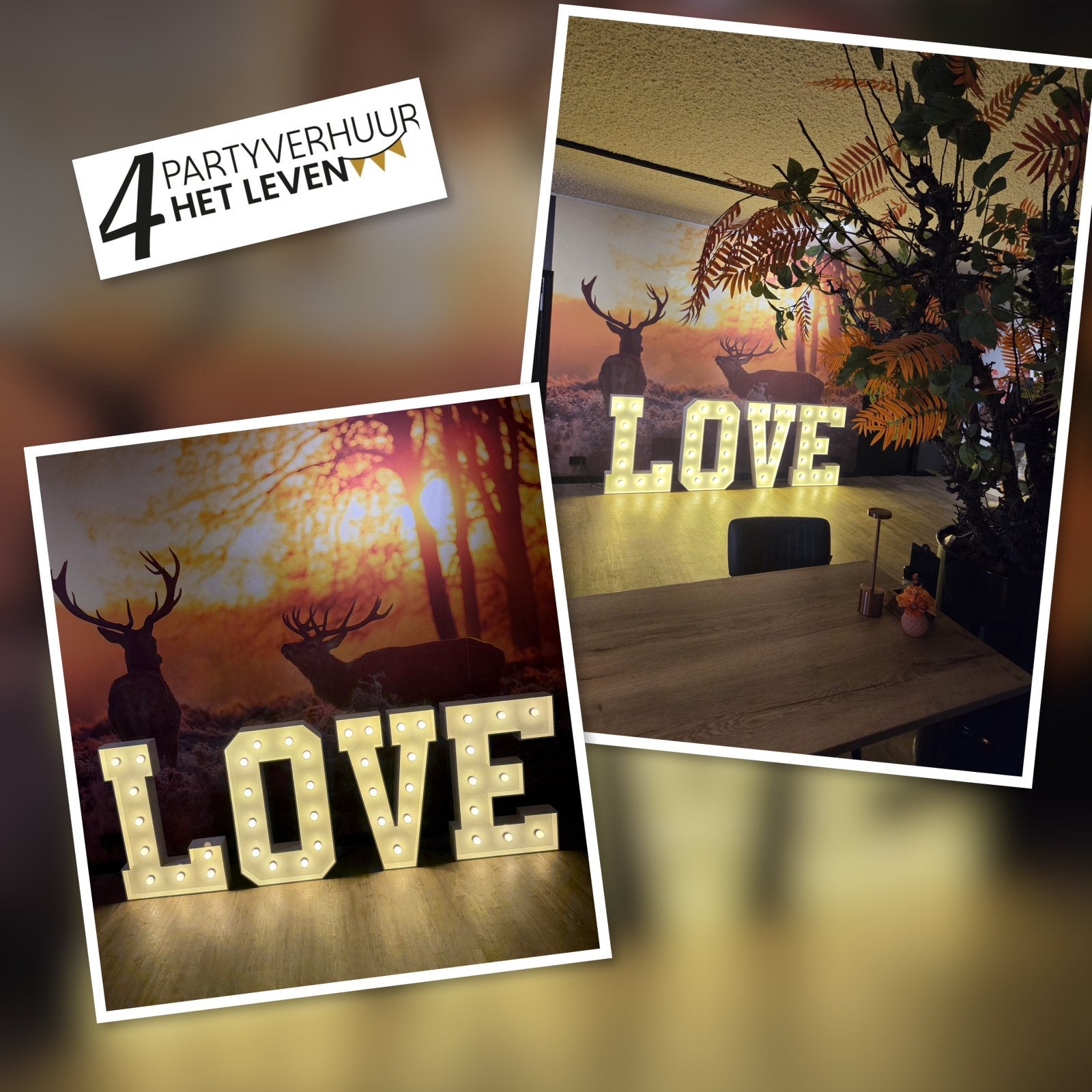 XXL lichtletters LOVE, Hobby en Vrije tijd, Ophalen, Nieuw, Geboorte of Huwelijk