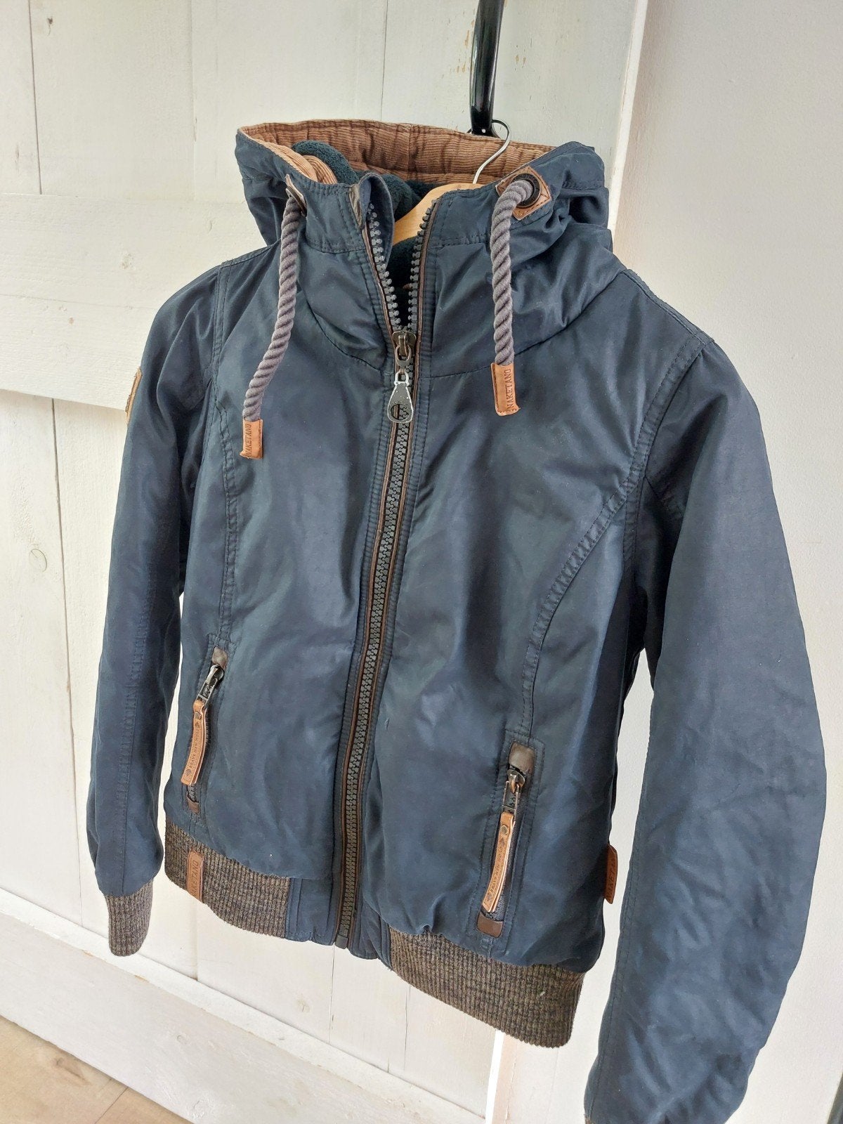 Winterjas maat XS merk Naketano, Kleding | Dames, Ophalen of Verzenden, Gedragen, Maat 34 (XS) of kleiner, Blauw