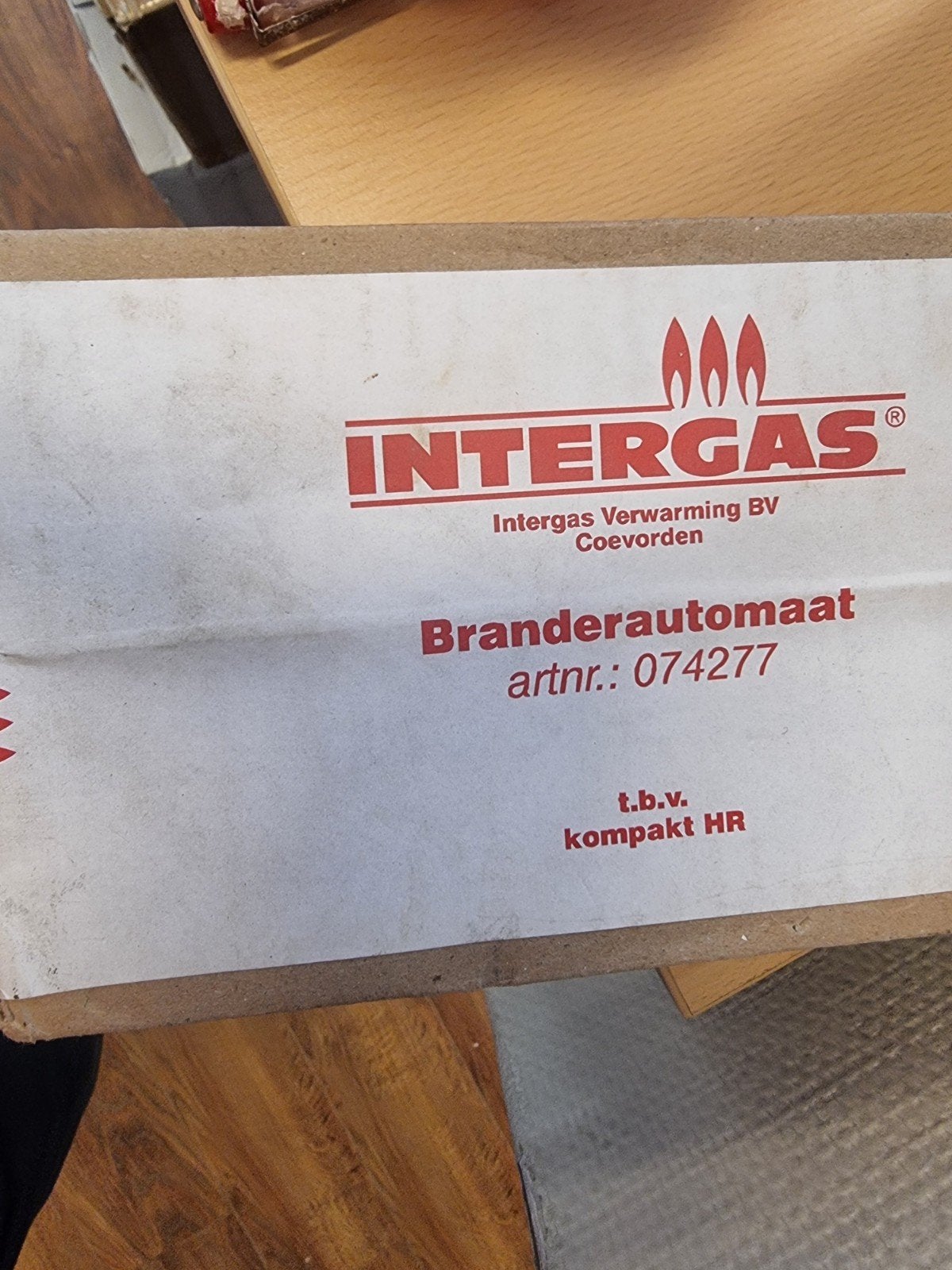 Intergas Branderautomaat 074277 t.b.v. Kompakt HR, Ophalen of Verzenden