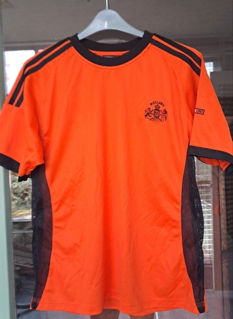 Oranje Donadoni Sportshirt Maat M - Holland Leeuw, Kleding | Heren, Sportkleding, Maat 48/50 (M), Onbekend, Ophalen of Verzenden