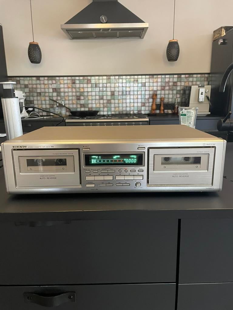 Onkyo R1 TA-RW211 dubbel cassettedeck, Ophalen of Verzenden, Overige merken