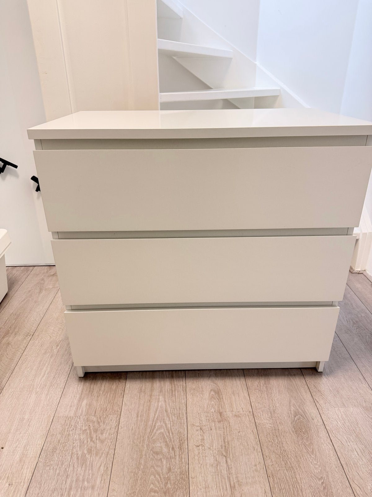 Ikea MALM ladekast met 3 lades - Wit, Huis en Inrichting, Ophalen, Gebruikt, 50 tot 100 cm, 3 of 4 laden