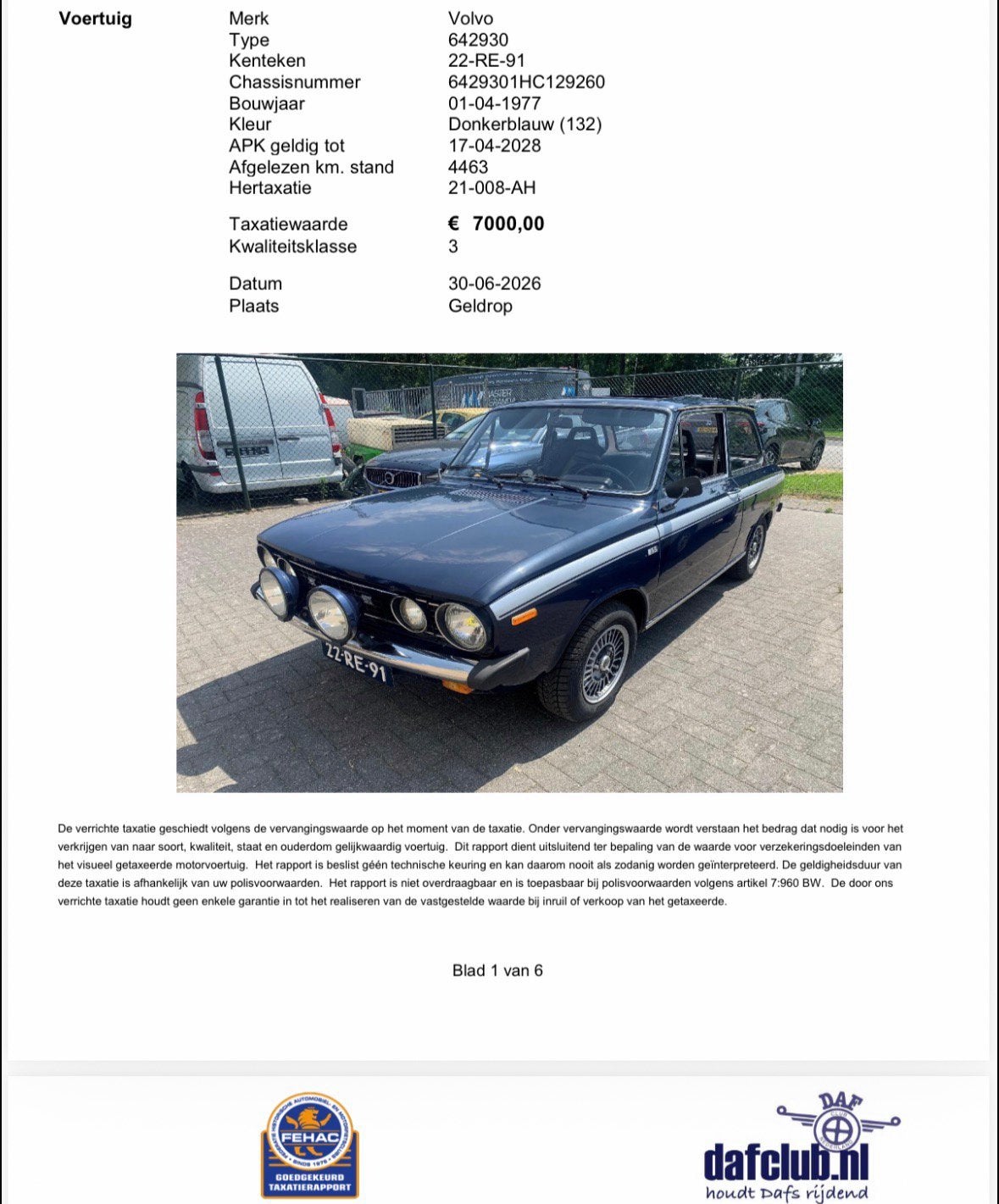 Volvo / Daf 66 1.3 1977 oldtimer, Auto's, Automaat, 1289 cc, 4 cilinders, Blauw