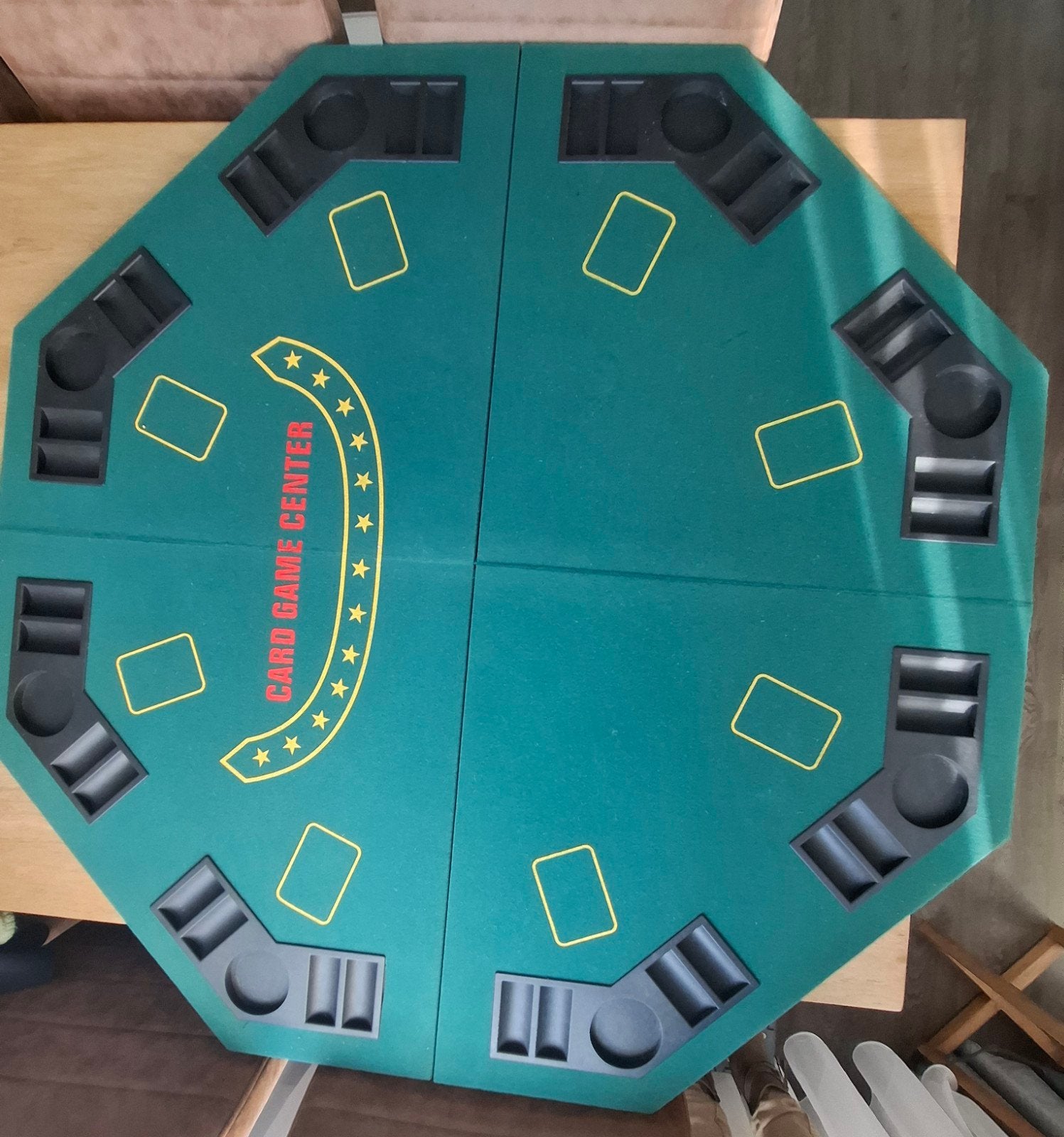 Pokertafel en 2 pokersets, Vijf spelers of meer, Ophalen, Zo goed als nieuw