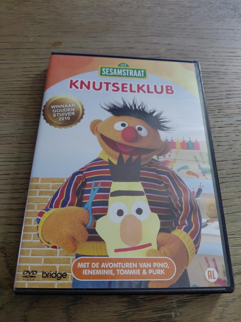 Sesamstraat - Knutselclub dvd., Cd's en Dvd's, Dvd's | Kinderen en Jeugd, Zo goed als nieuw, Tv fictie, Poppen, Alle leeftijden