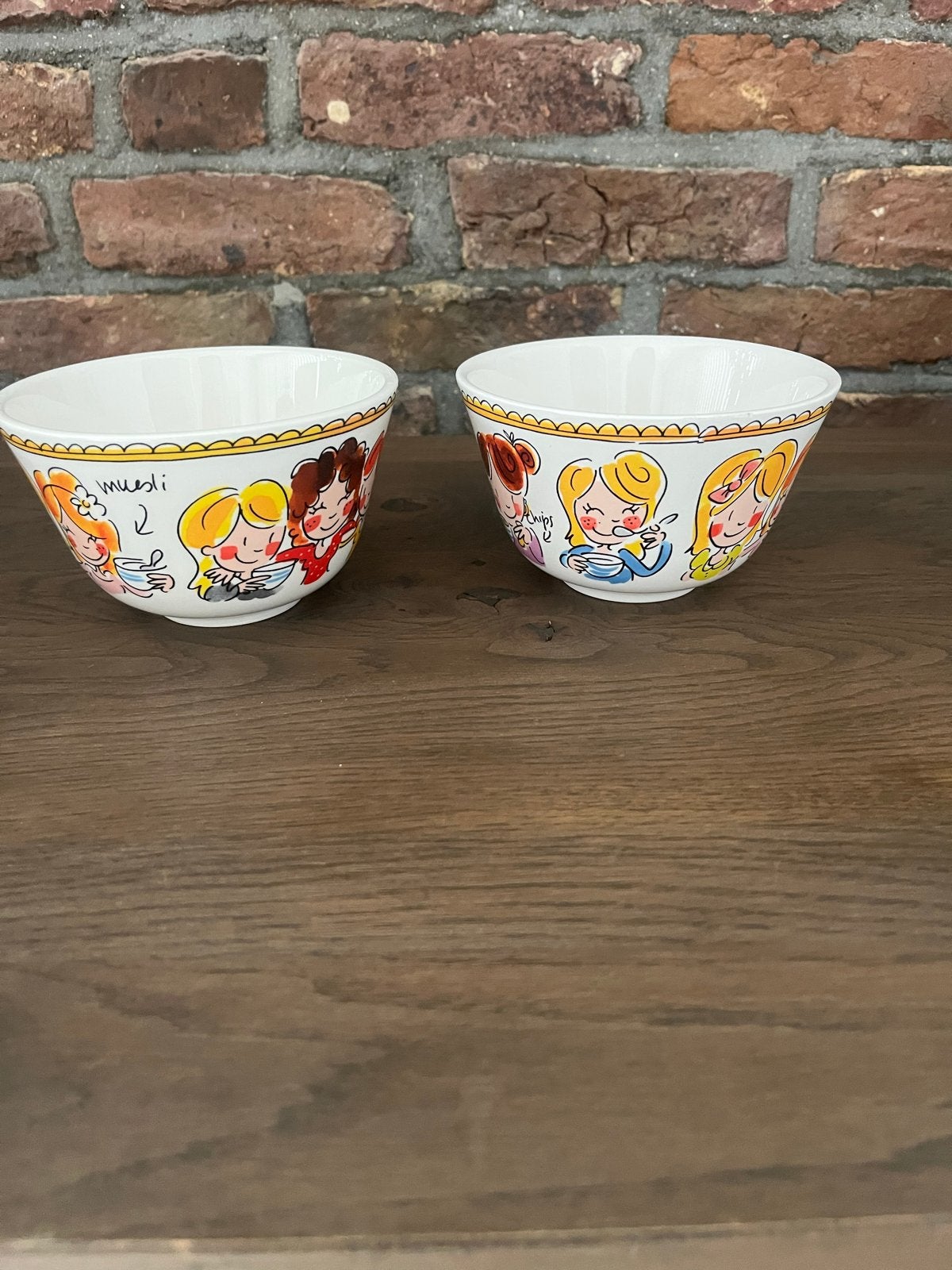 Leuke vintage ontbijtkommen prijs per stuk, Ophalen, Keramiek, Vintage, Zo goed als nieuw