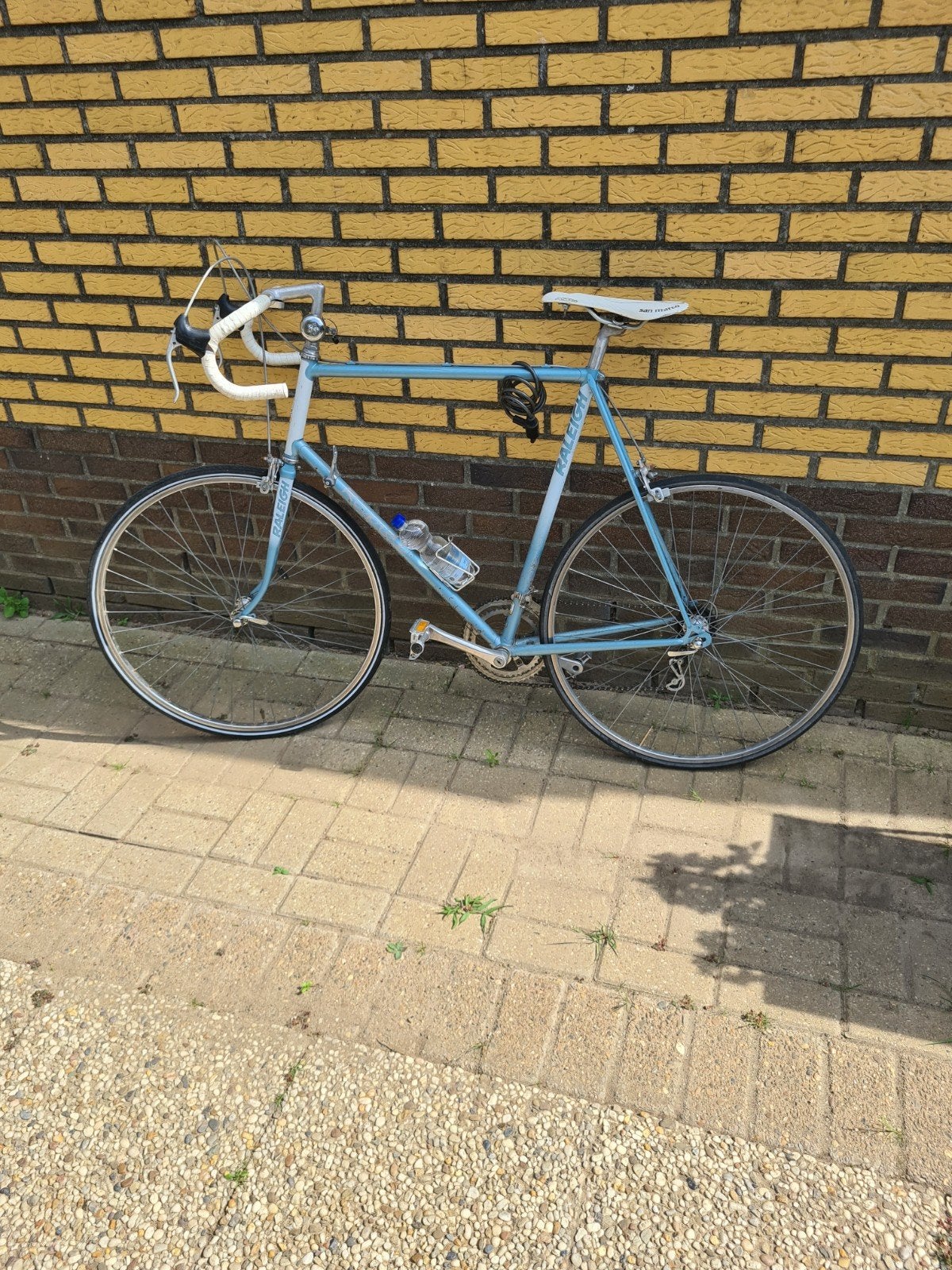 Vintage Raleigh racefiets - Lichtblauw, 28 inch, Gebruikt, 61 tot 65 cm, Ophalen