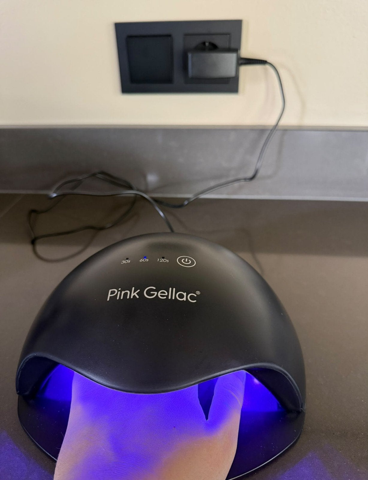Pink Gellac led lamp zwart + verpakking, Zwart, Nieuw, Ophalen of Verzenden, Handen en Nagels