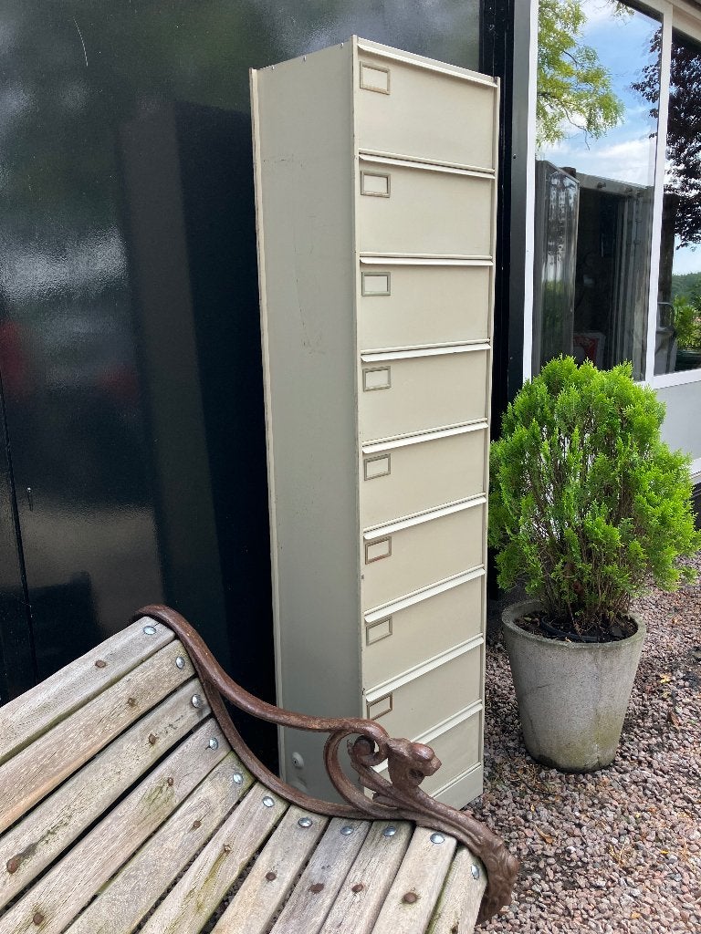 Vintage Kleppenkast jaren ‘60, Huis en Inrichting, Kasten | Roldeurkasten en Archiefkasten, Ophalen, Minder dan 50 cm, Gebruikt