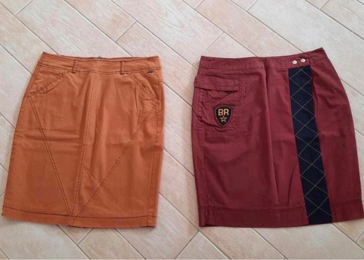 2x Blue River Rokken Maat 38 - Cognac & Bordeauxrood ZGAN, Maat 38/40 (M), Meerkleurig, Ophalen of Verzenden, Zo goed als nieuw