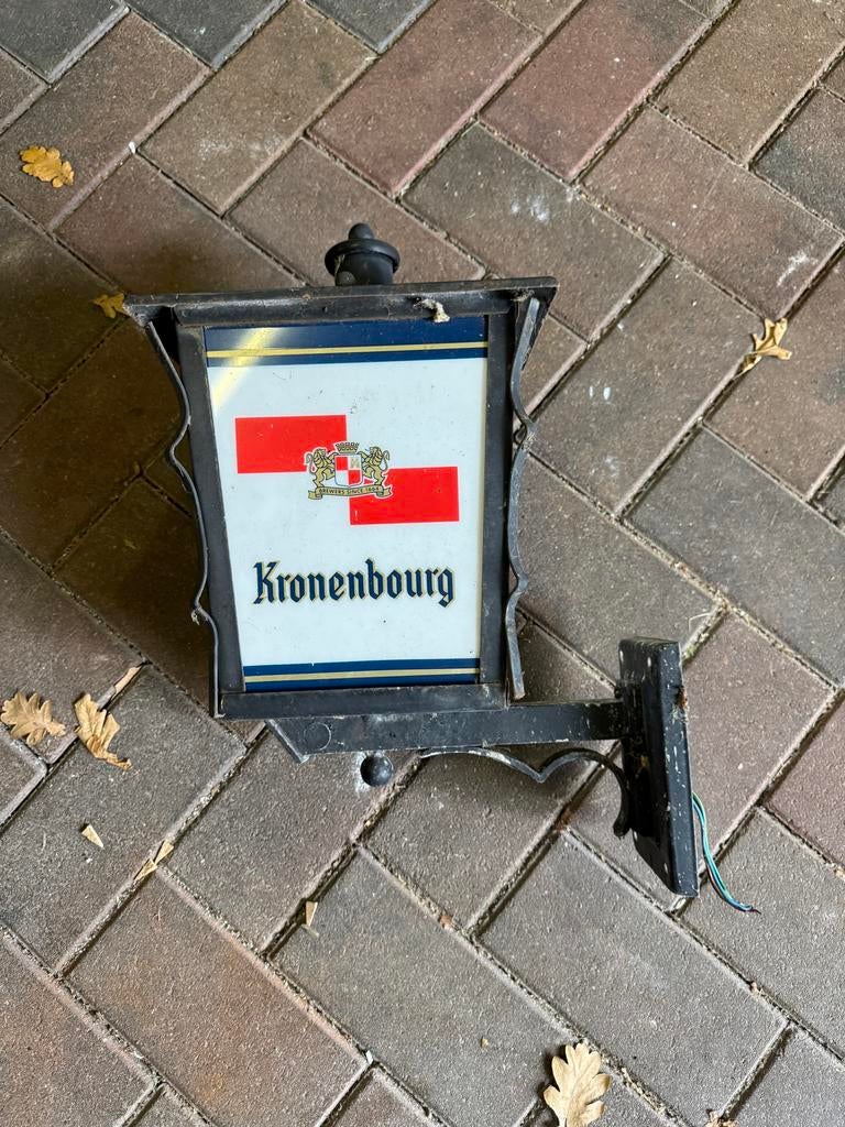 Set of 2 Vintage Kronenbourg beer lamp, Verzenden