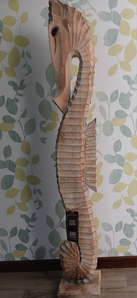 Houten Zeepaard Decoratie - Natural Collections, Ophalen, Hout, Overige stijlen, Zo goed als nieuw