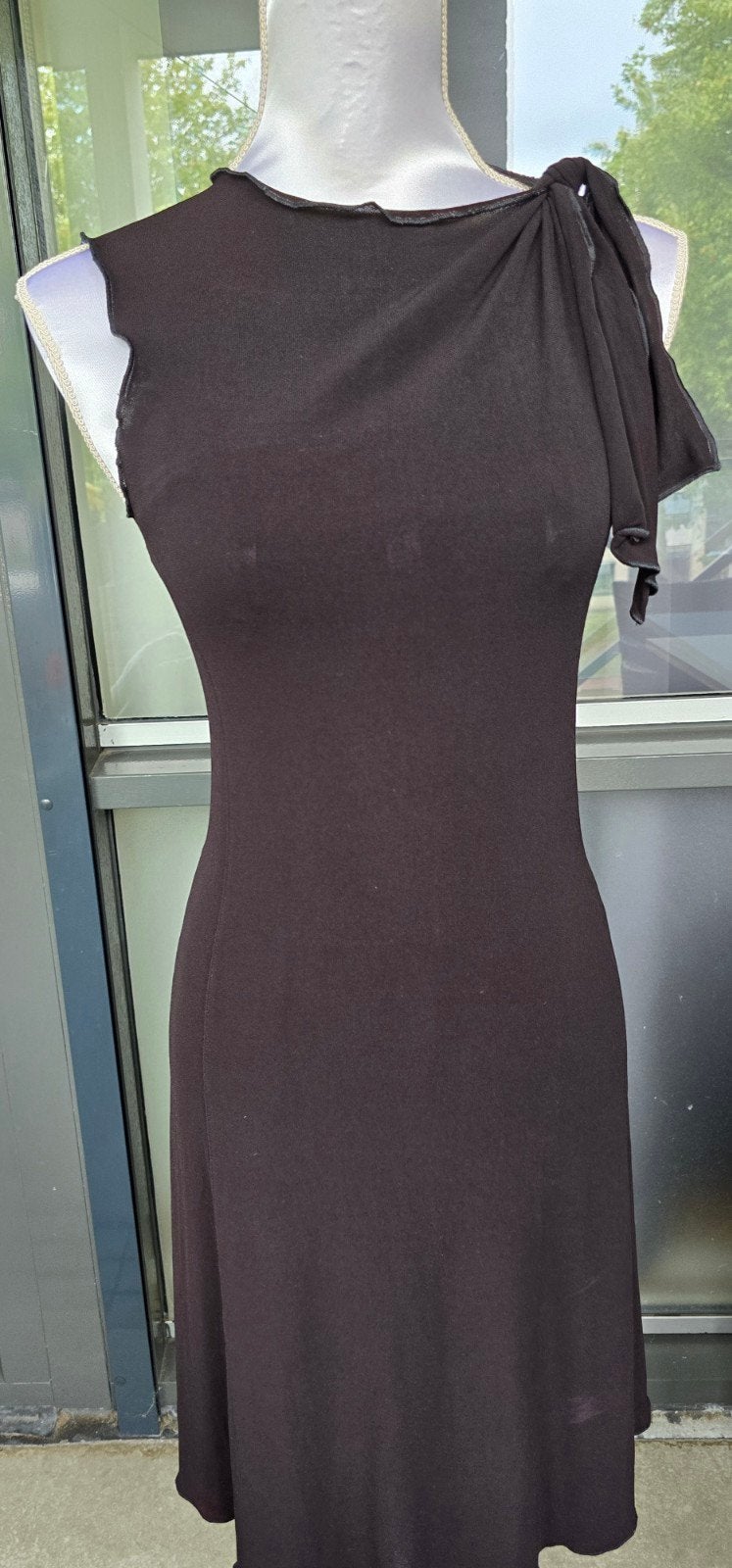 Armani Collezioni Midi-Jurk (Maat 36/38) – Kastopruiming!, Armani, Bruin, Ophalen of Verzenden, Knielengte