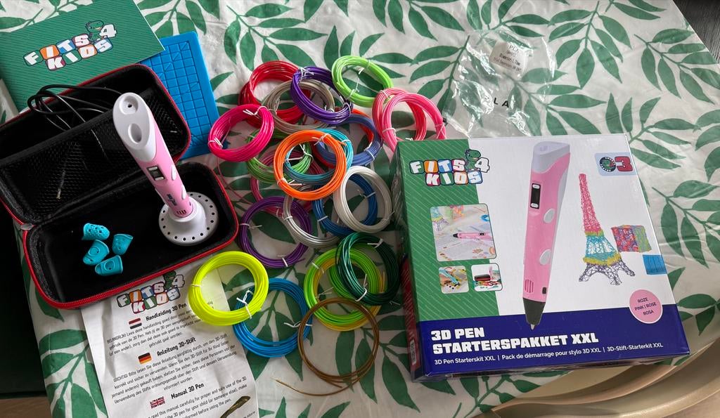3D Pen Starterspakket XXL - Roze met veel filament, Computers en Software, 3D Printers, Ophalen of Verzenden, Zo goed als nieuw