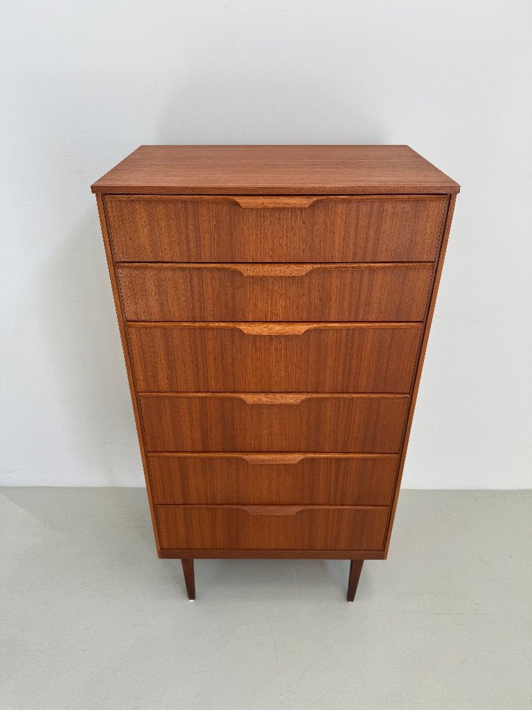 Vintage ladekast jaren 60, Huis en Inrichting, Kasten | Ladekasten, Verzenden, Teakhout, 50 tot 100 cm, Zo goed als nieuw