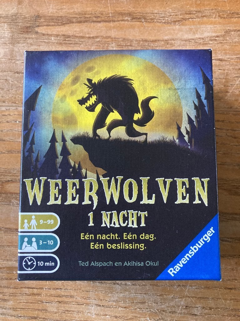 Losse kaartjes Ravensburger Weerwolven 1 nacht zgan, Ophalen of Verzenden, Zo goed als nieuw