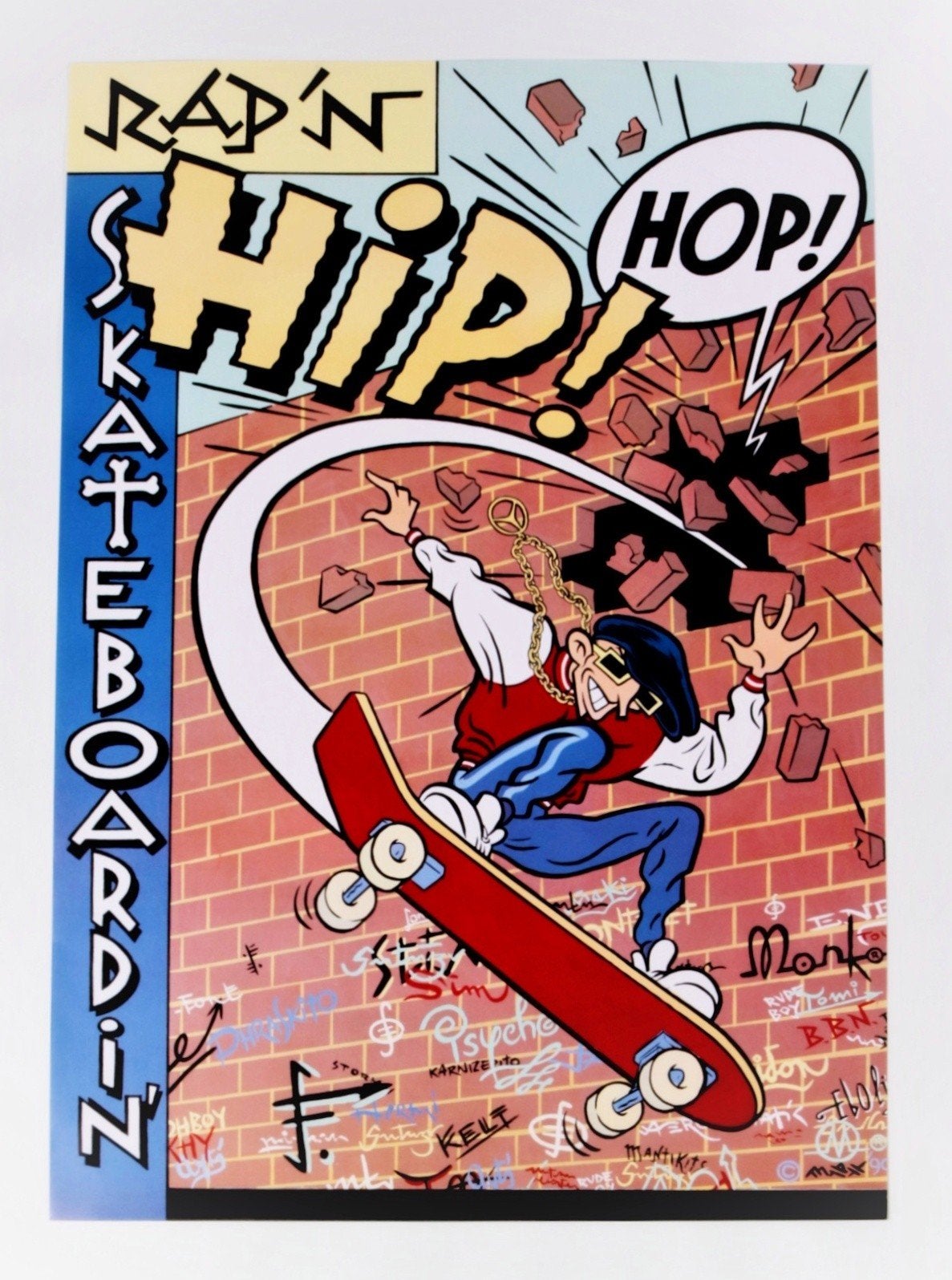 Max (Francesc Capdevila) Rap'n Hip Hop Skateboardin., Rechthoekig Staand, Deurposter of groter, Nieuw, Ophalen of Verzenden