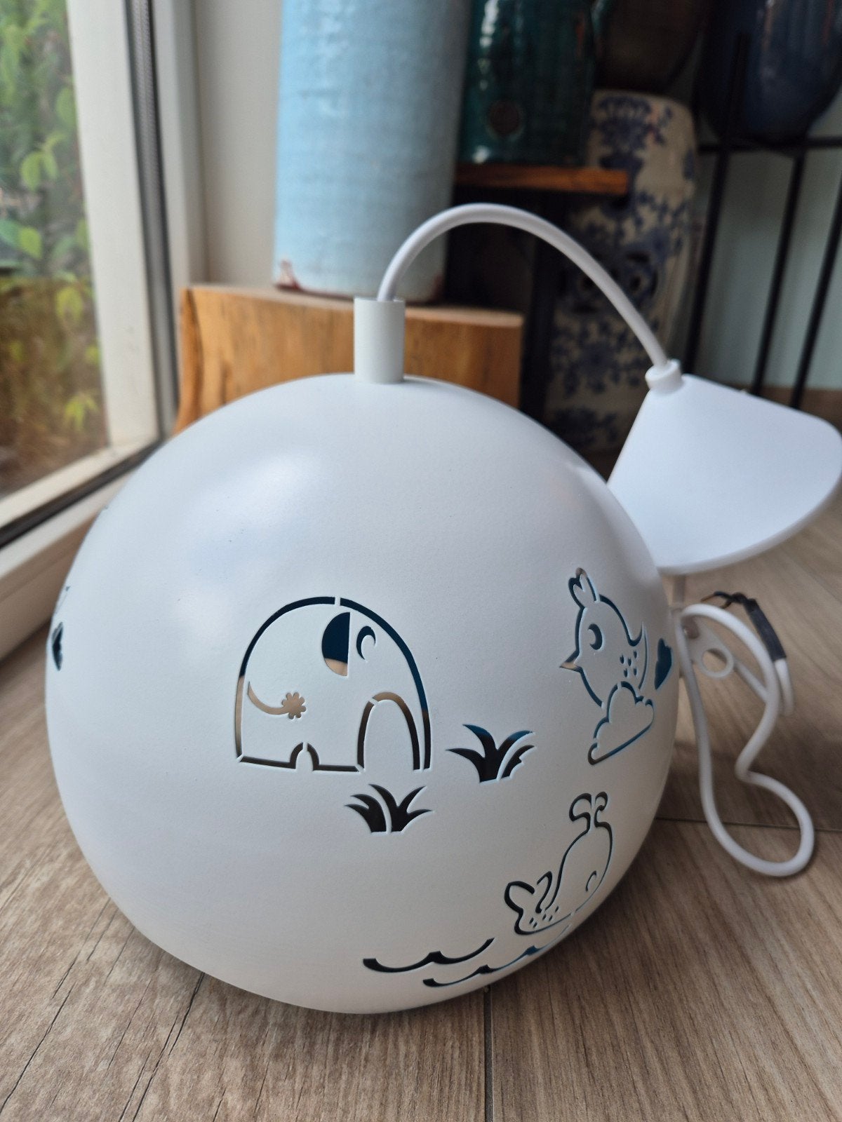 Leuke kinderlamp met dierenfiguren, Ophalen, Gebruikt, Lamp