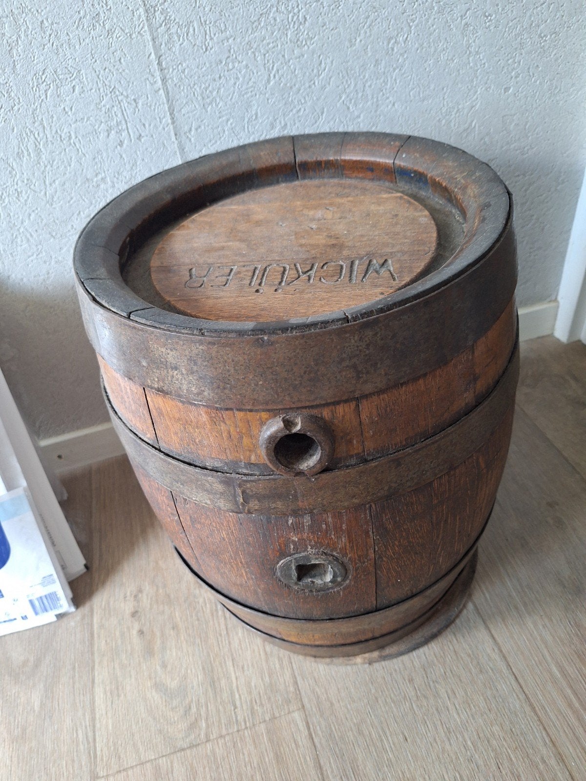 Antiek Wicküler Bier Bierton - Decoratieve Houten Ton, Ophalen