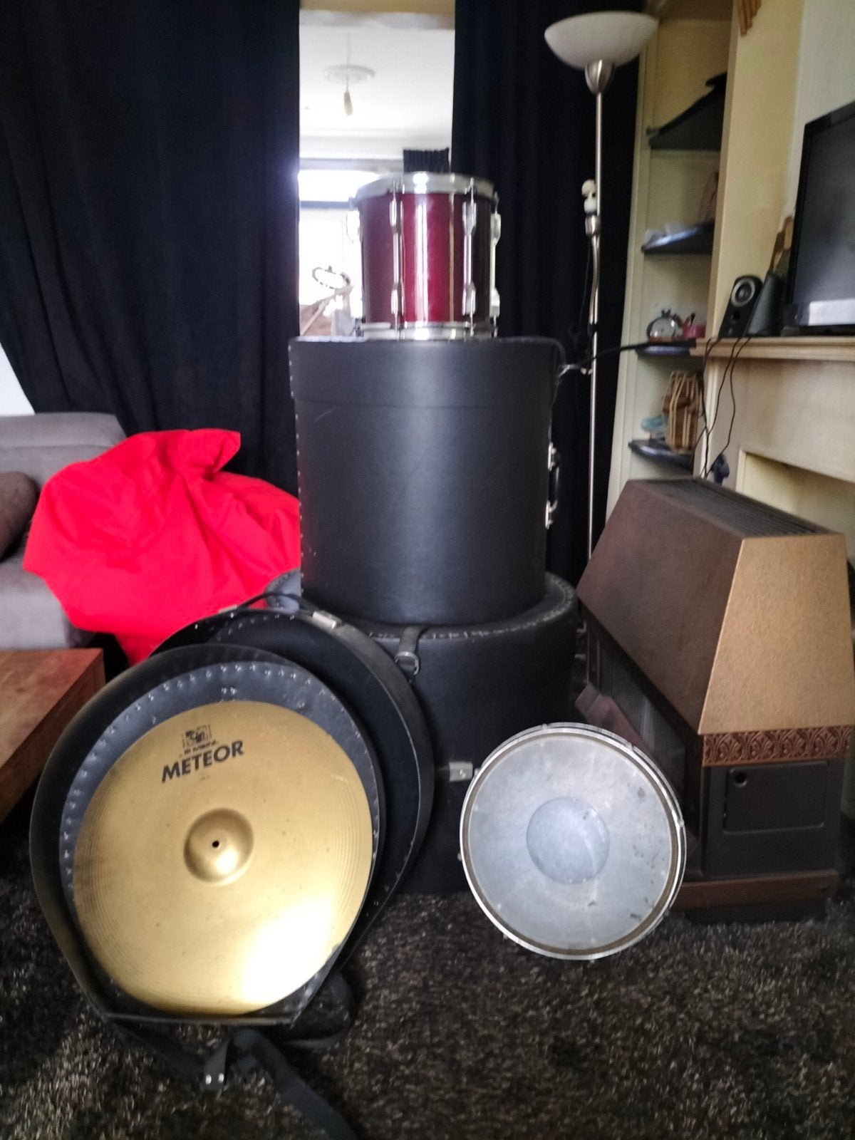 Drumonderdelen en koffers: Tomtom, Rototom, Bekken, Cases, Ophalen of Verzenden, Gebruikt, Overige merken