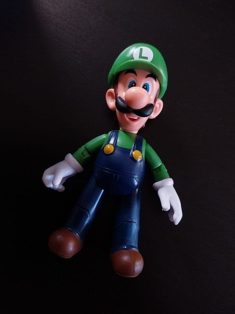 World of Nintendo Super Mario:  Luigi Action Figure, Ophalen of Verzenden, Zo goed als nieuw