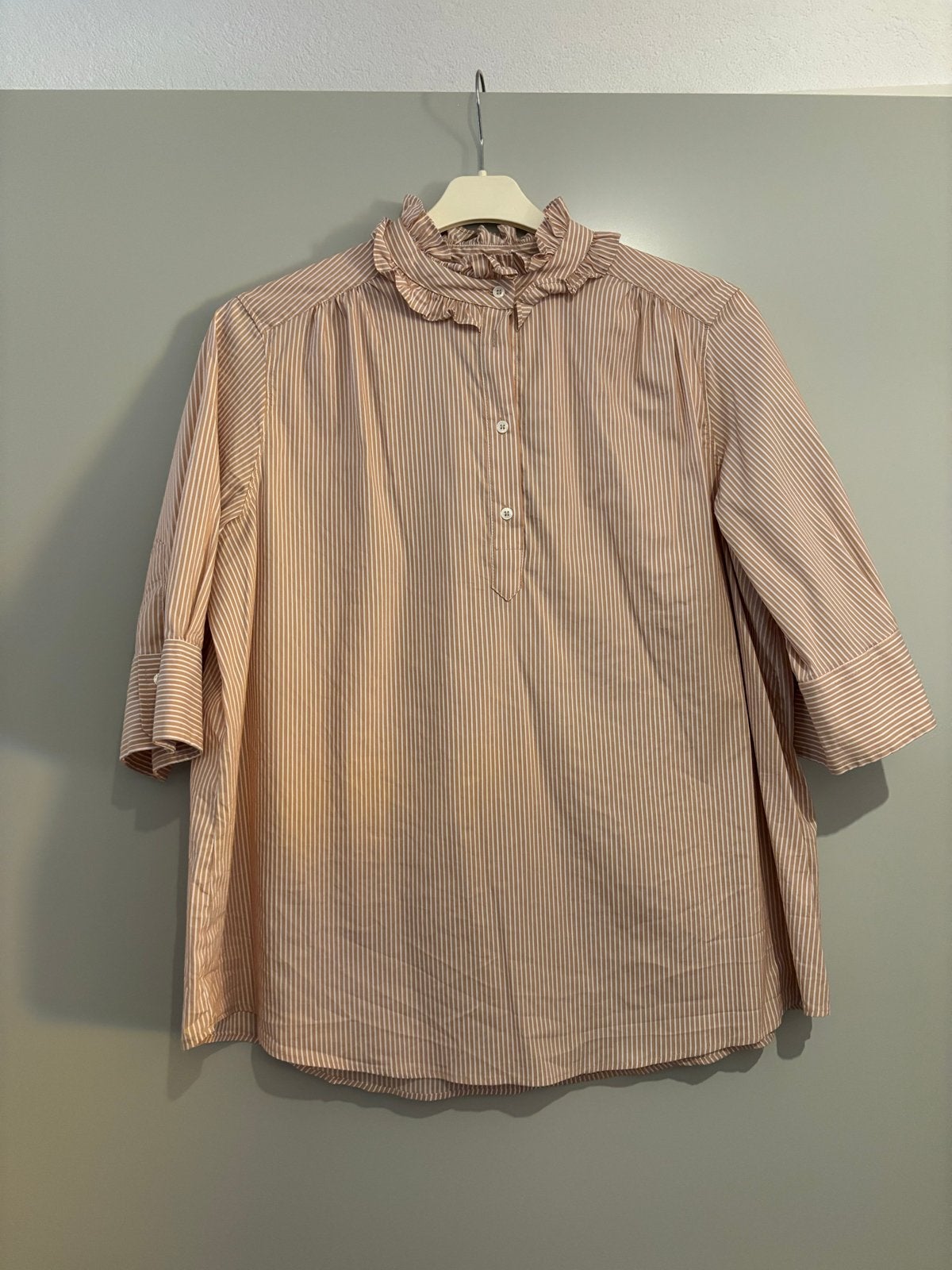 Mos Mosh Dames Blouse - Lina Frill Blouse, Ophalen of Verzenden, Gedragen, Maat 46/48 (XL) of groter, Beige