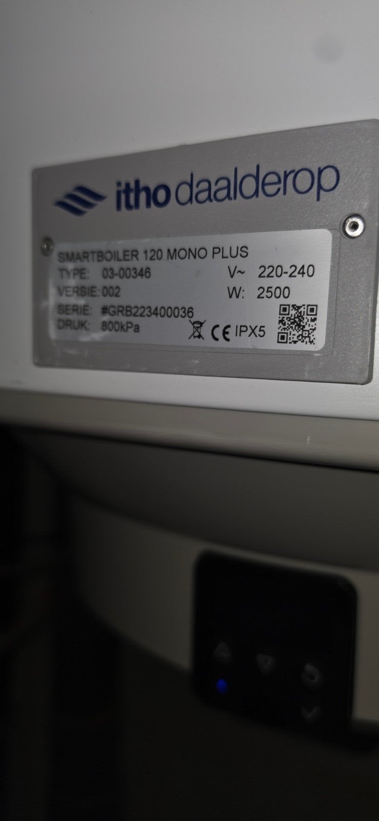 Itho Daalderop Smartboiler Mono Plus 120L, Ophalen, Aardgas, 100 liter of meer, Boiler