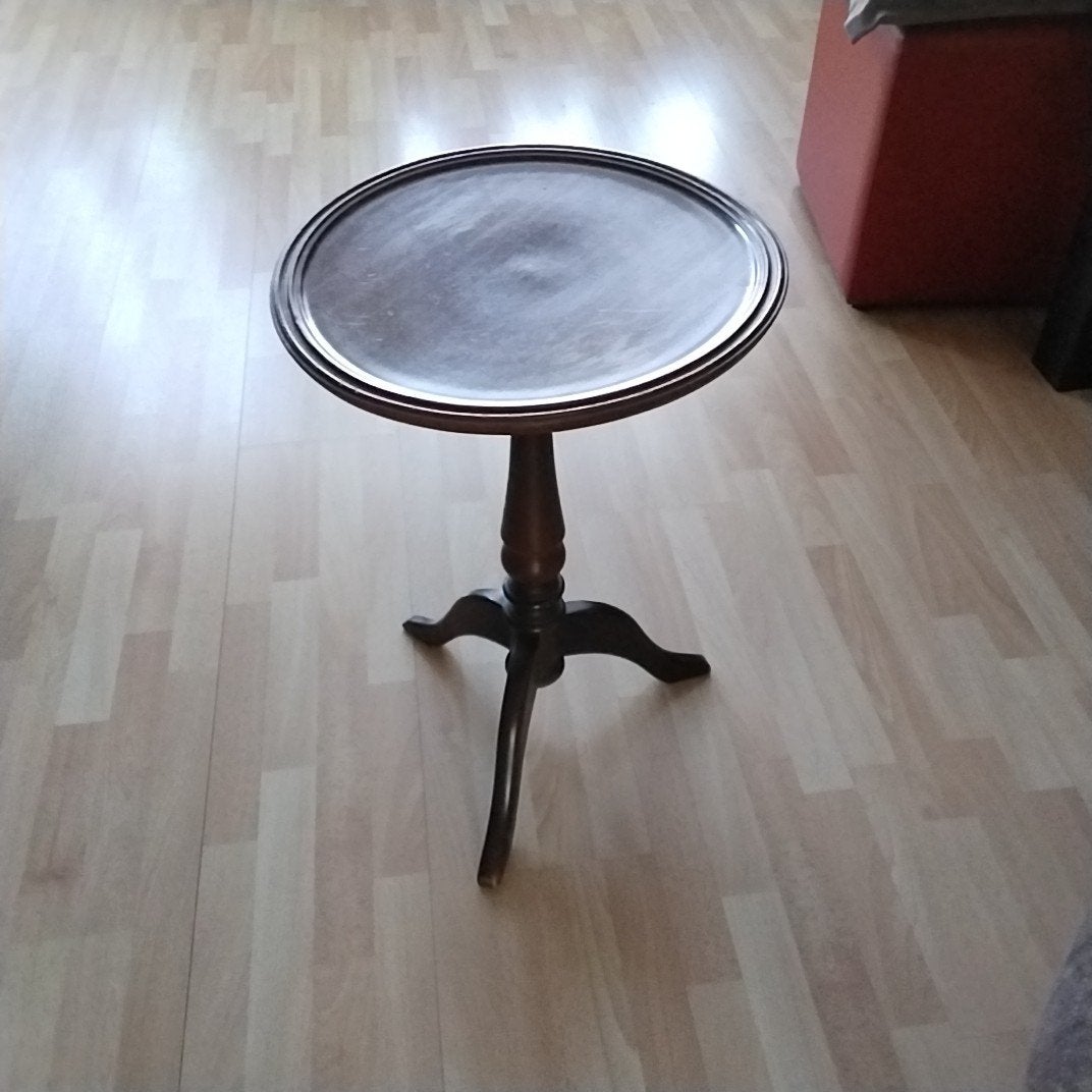 Antiek wijntafeltje, 50 cm hoog bruin hout, Antiek en Kunst, Antiek | Meubels | Tafels, Ophalen